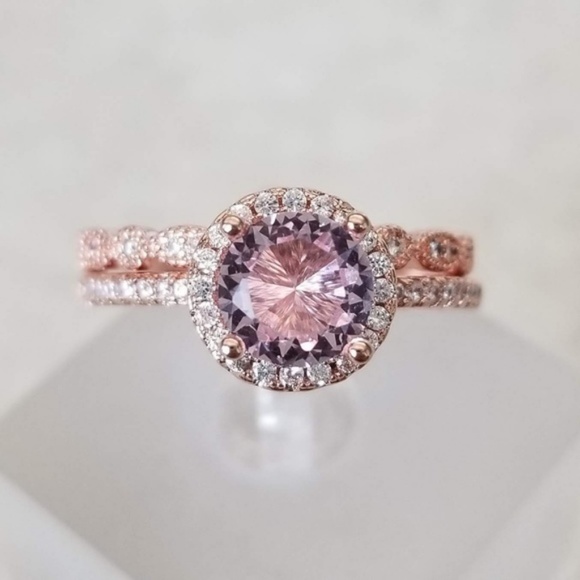 2X HOST PICK!!! 🌷 Pink Rose Gold Ring Set - Picture 3 of 8